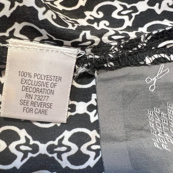 🖤Dana Buchman XL White & Black Top Classic Chic Elegance - Picture 10 of 13